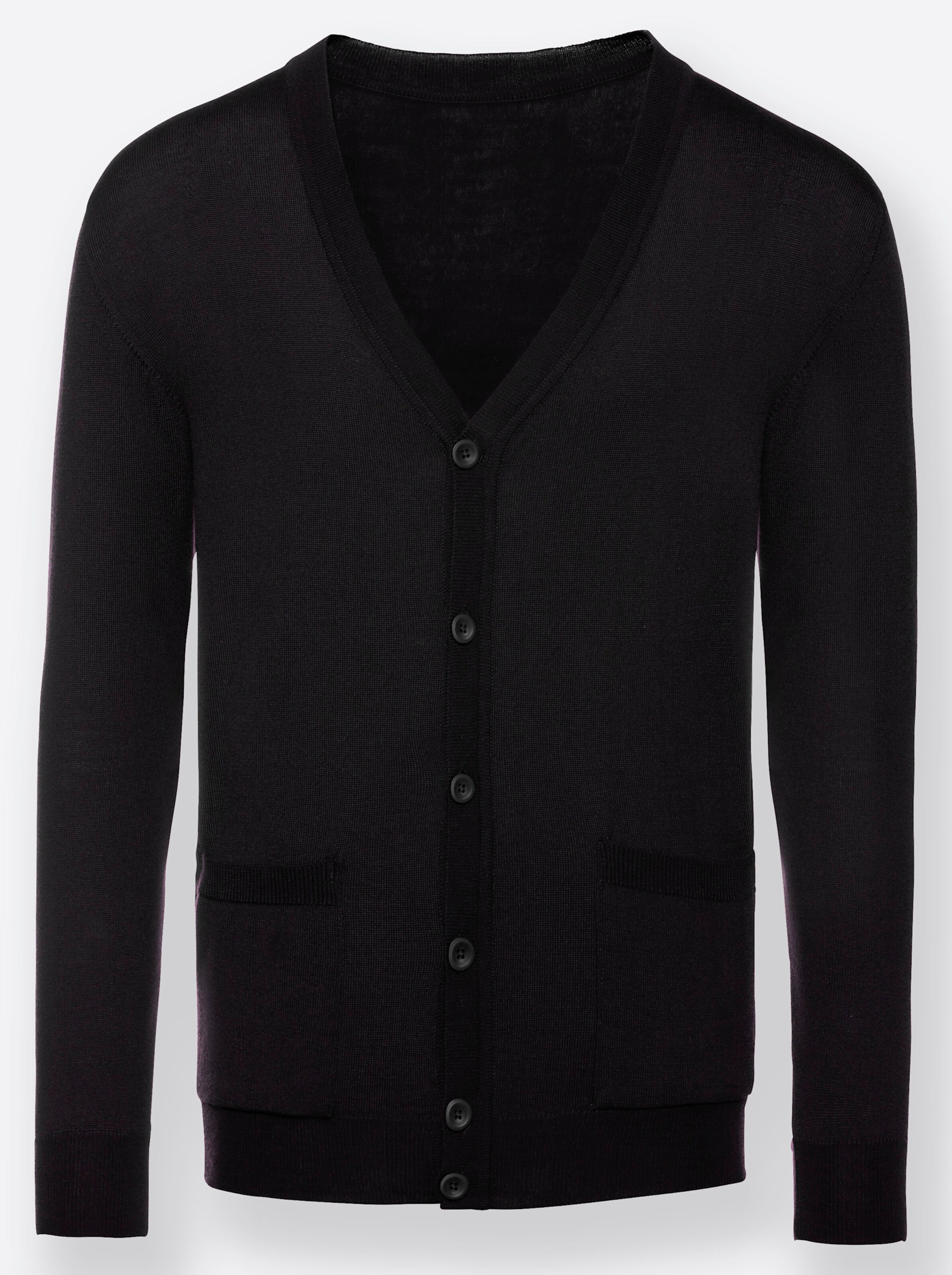 Marco Donati Strickjacke in schwarz