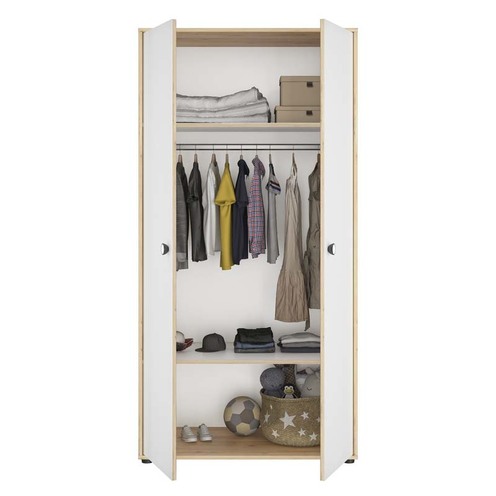 Chambre TRIO Lit 60 x 120 + Commode + Armoire Arthur - GALIPETTE