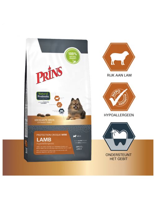 Prins Protection Croque Mini Lamb Hypoallergenic - Hondenvoer - 2 kg