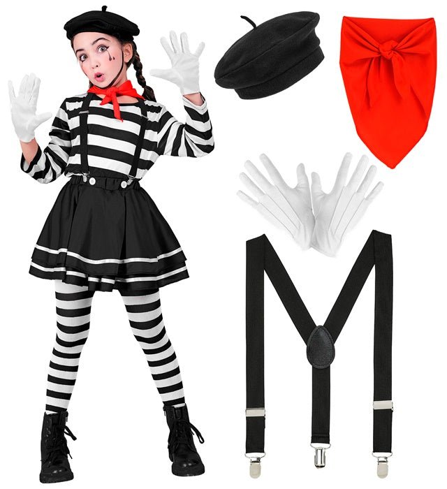 Mime Kostuum Kind