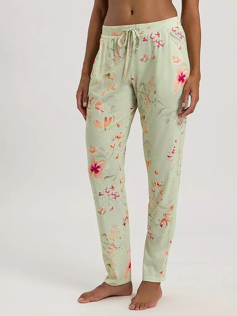 HANRO Pyjamahose SLEEP & LOUNGE hellgrün