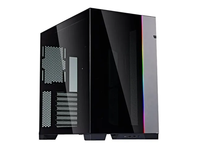 Lian Li O11 Dynamic Evo - Mid tower - udvidet ATX - sidepanel med vindue (hærdet glas) - ingen strømforsyning - havnegrå - USB/Lyd