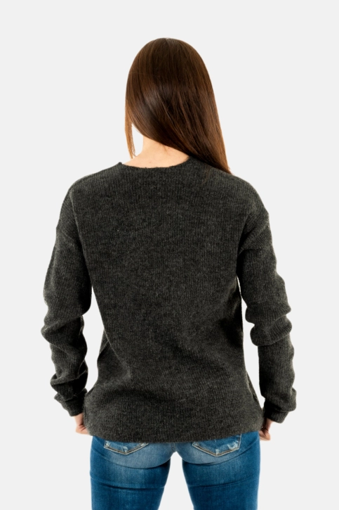 Pull hiver only camilla dark grey melange