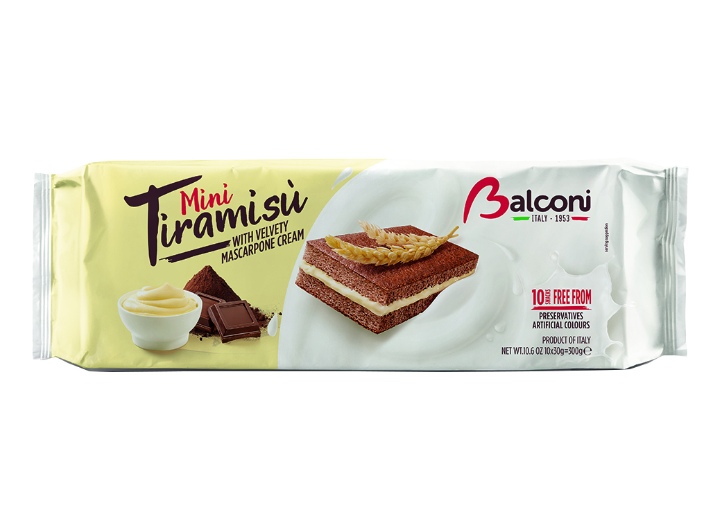 SNACKS BALCONI MINI TIRAMISSU 300G