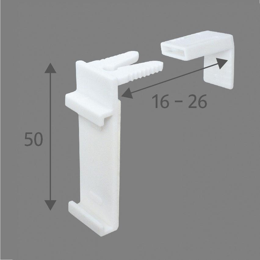 Good Life Sichtschutzzüge Ersatzhalter »Ena« Packung 2 Stk. für Rollos für Rollos und Doppel-Rollos zum Klemmen