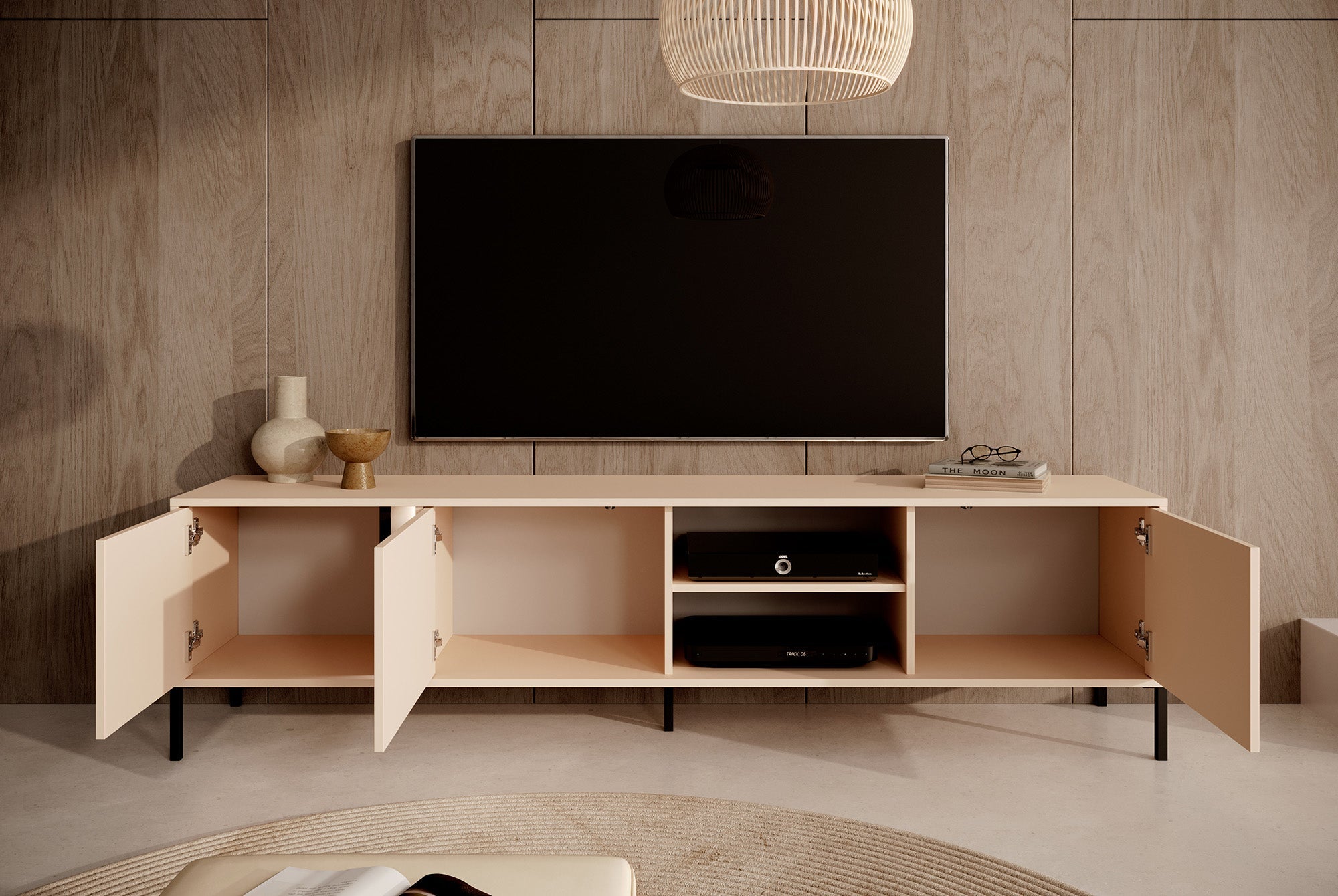 Meubella - TV-Meubel Desert - Beige - 203 cm