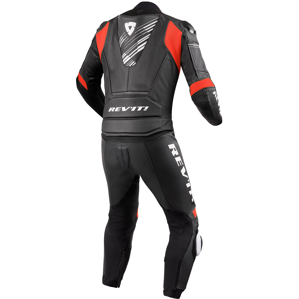 Rev'it - Combinaison Apex - 2 pièces Noir / Blanc / Rouge fluo