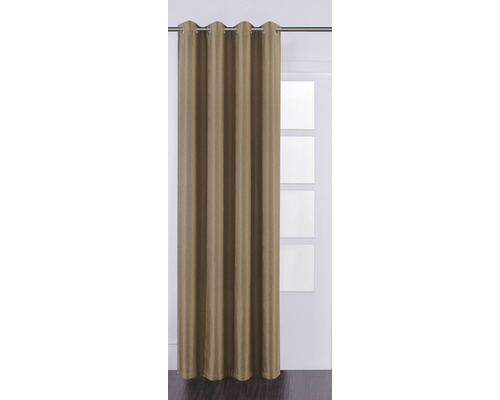 Sjaal met oogjes Wave taupe 140x280 cm