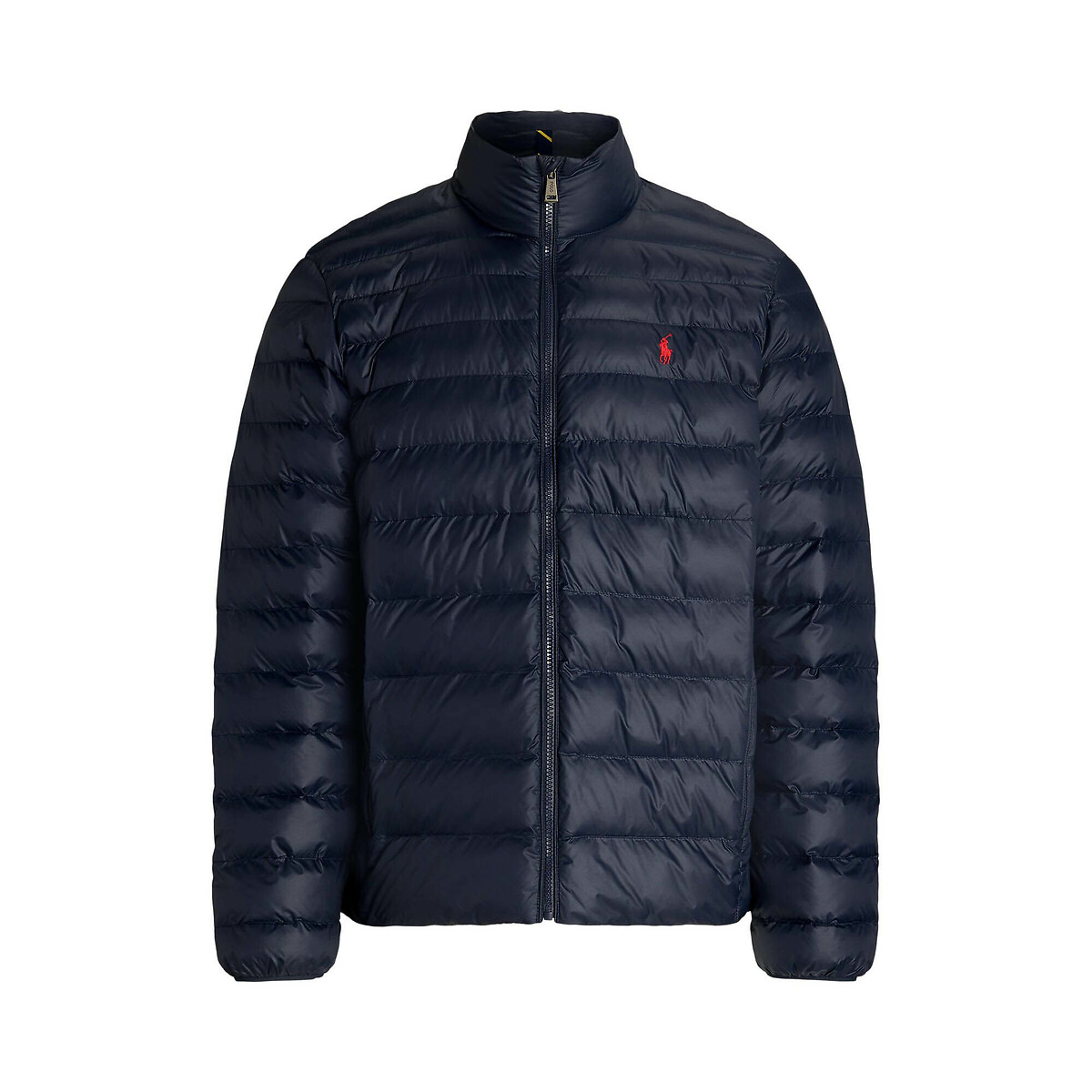 POLO RALPH LAUREN<br>Jaqueta de plumas leve com zíper e gola alta Terra