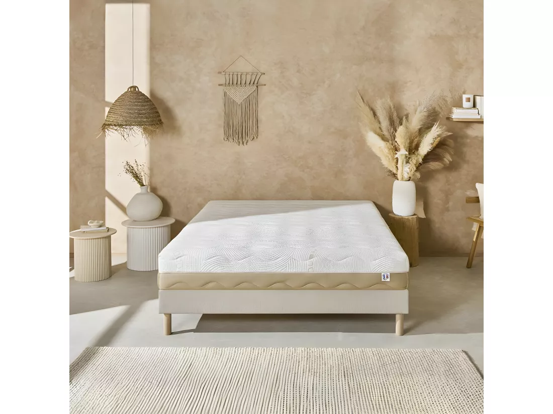 NUIT DE COTON | Matelas 4 SAISONS 90x190 cm | Mousse avec mémoire de forme