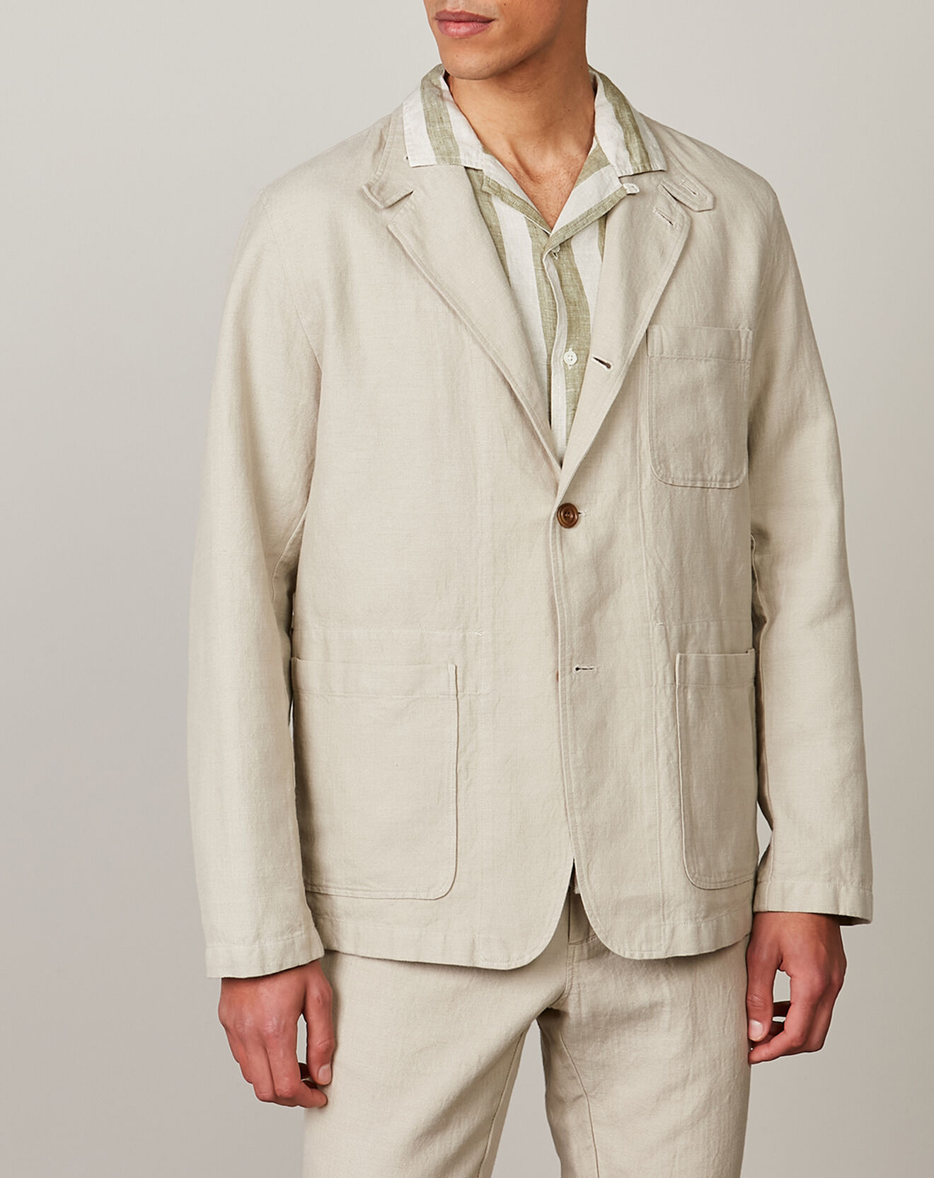 Hartford Veste en Coton & Lin Jérôme natural