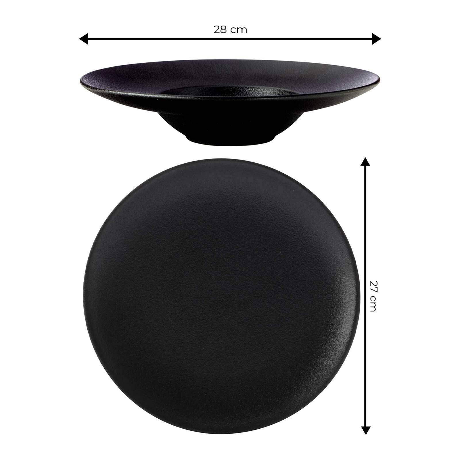 Maxwell & Williams Tellerset Caviar Black 12er Set
