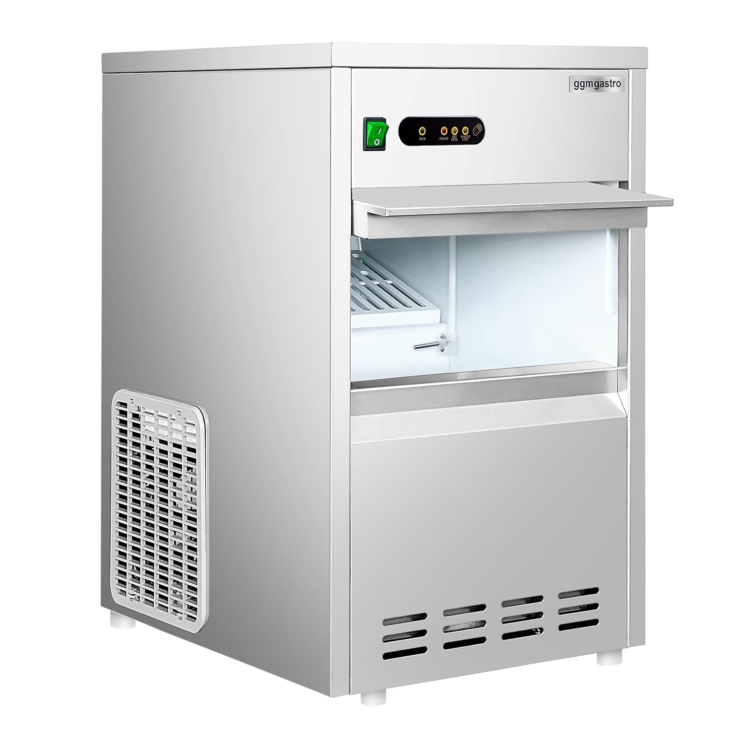 GGM Gastro Eiswürfelbereiter 28 kg/24h Luftgekühlt Edelstahl EWBH356-N