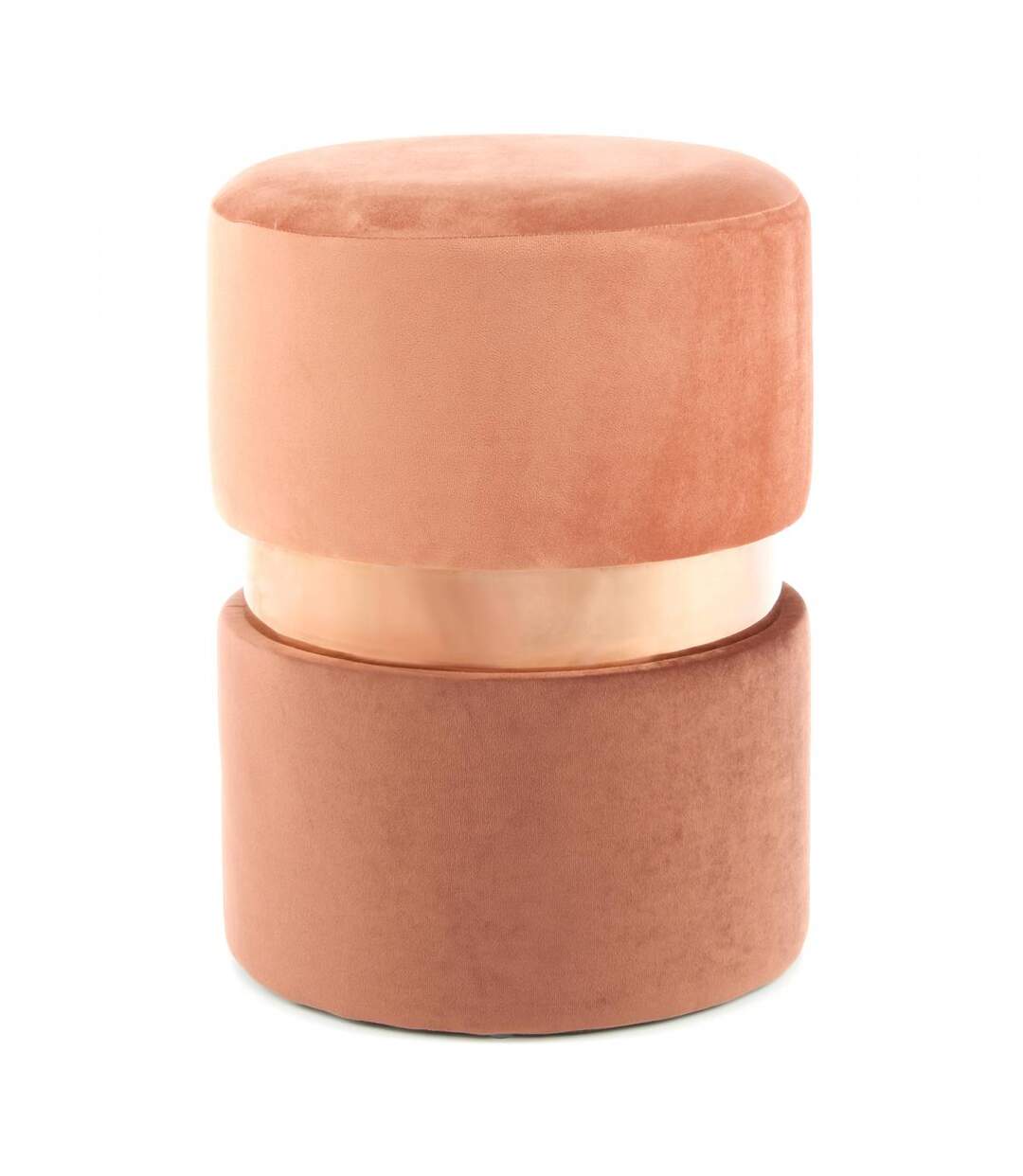 Tabouret ZASA en polyester doux et soyeux fait main BSCI FSC