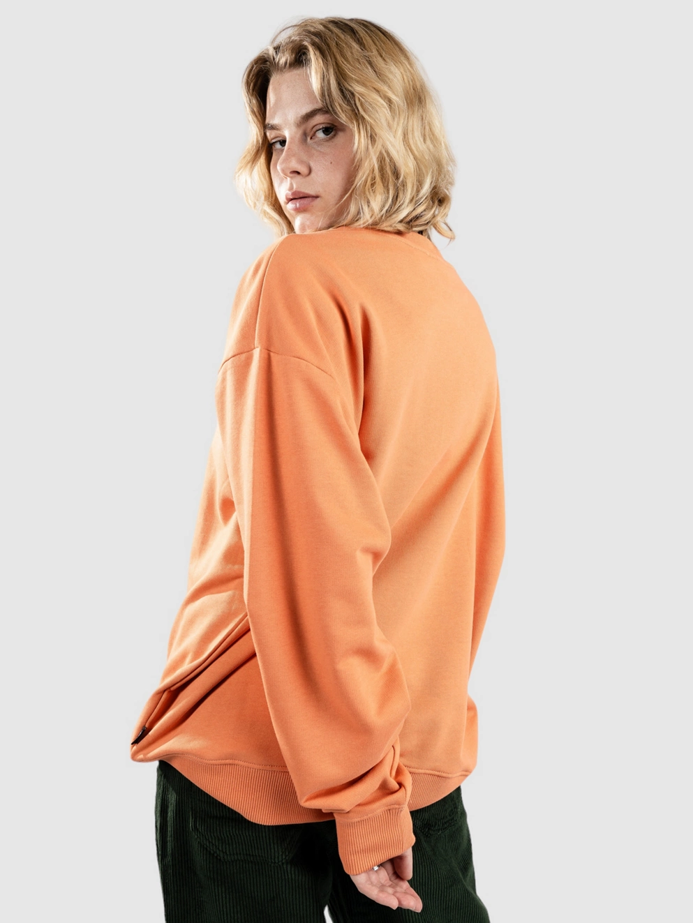Vans Flying V Os Ft Ls Crew Sweater flying v carnelian