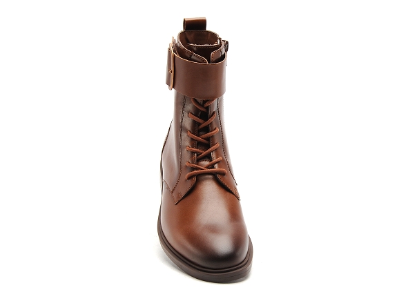 Fugitive boots bottine plates femme feria marron