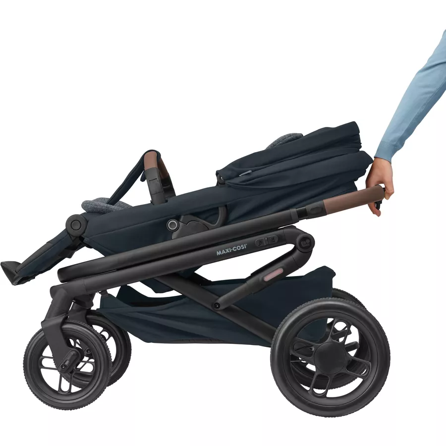 MAXI COSI Kombikinderwagen Lila XP Plus 3 in 1 Set Essential Graphite mit Babyschale Pebble 360 Essential Black