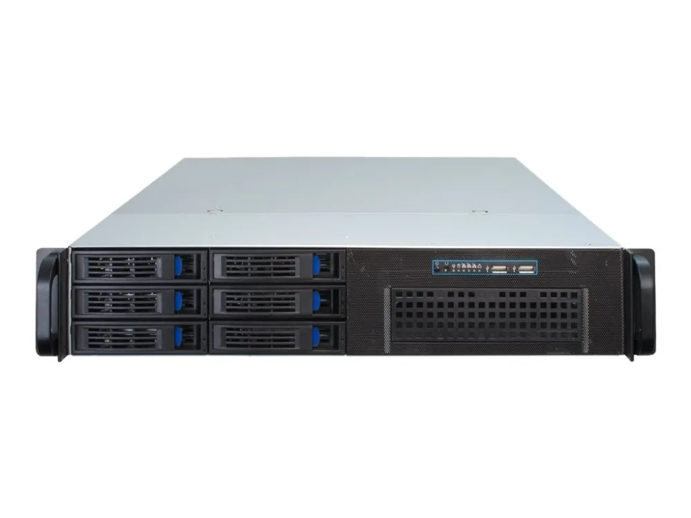 Inter-Tech IPC 2U-2406 - Rack-monterbar - 2U - SSI EEB - SATA - hot-swap - ingen strømforsyning - USB
