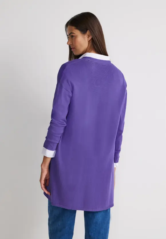 Langer Cardigan - elderflower purple