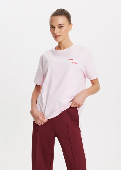 T-shirt met print berrysweet roze (ROS.L)
