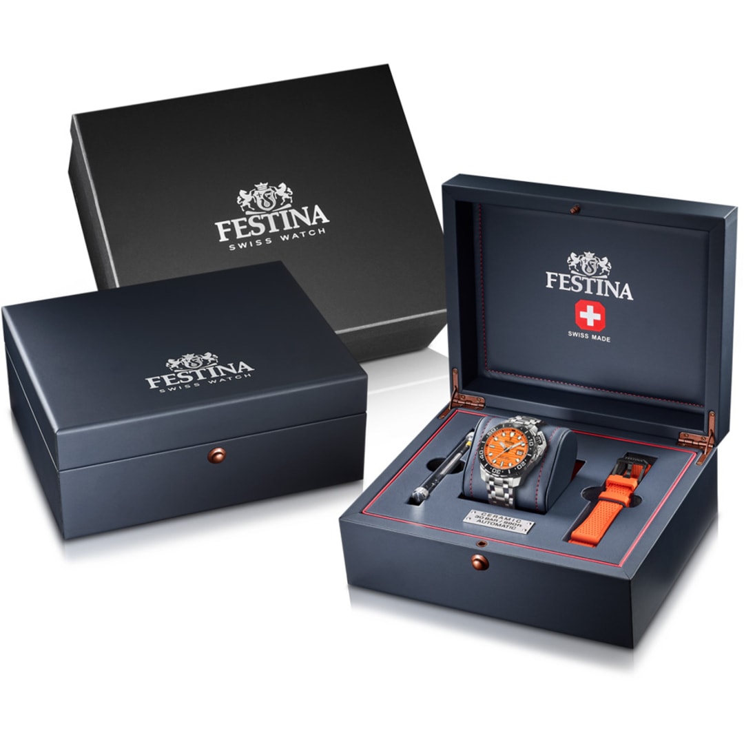 Festina Swiss Diver COSC Orange