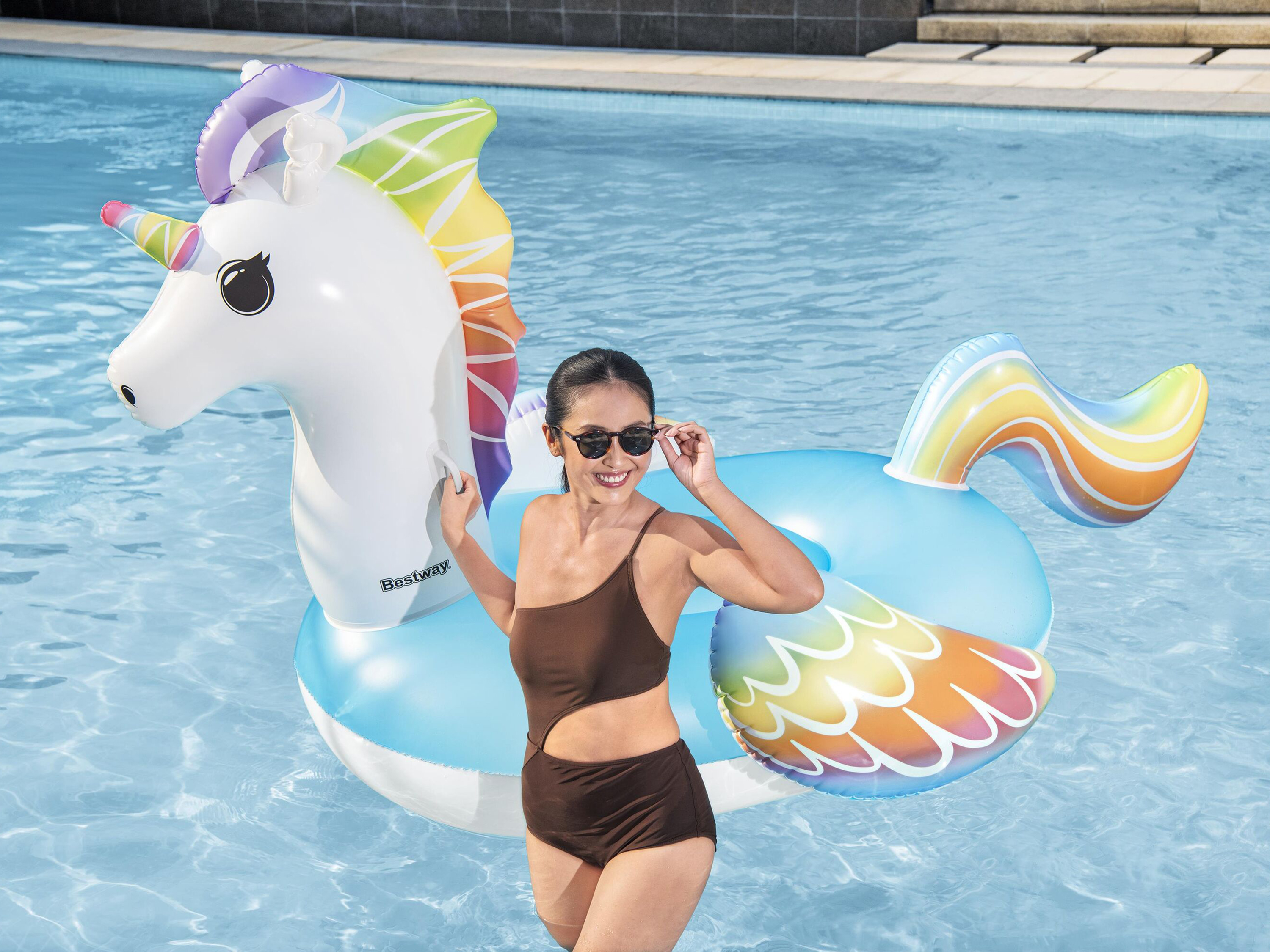 Schwimmtier Supersized Unicorn 233 x 156 x 136 cm