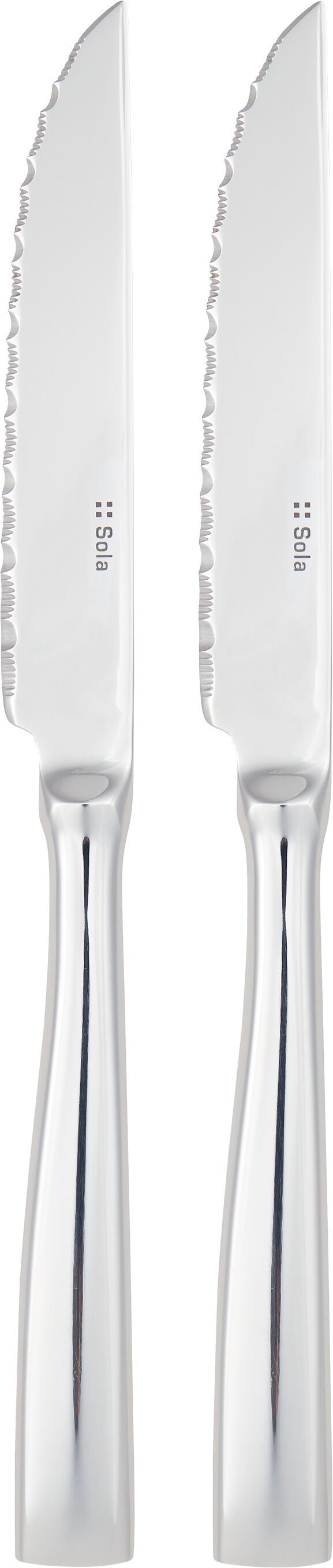 SOLA SUZETTE Steakmesser-Set - Silber / B: 4.5 cm x T: 1.0 cm x H: 23.5 cm