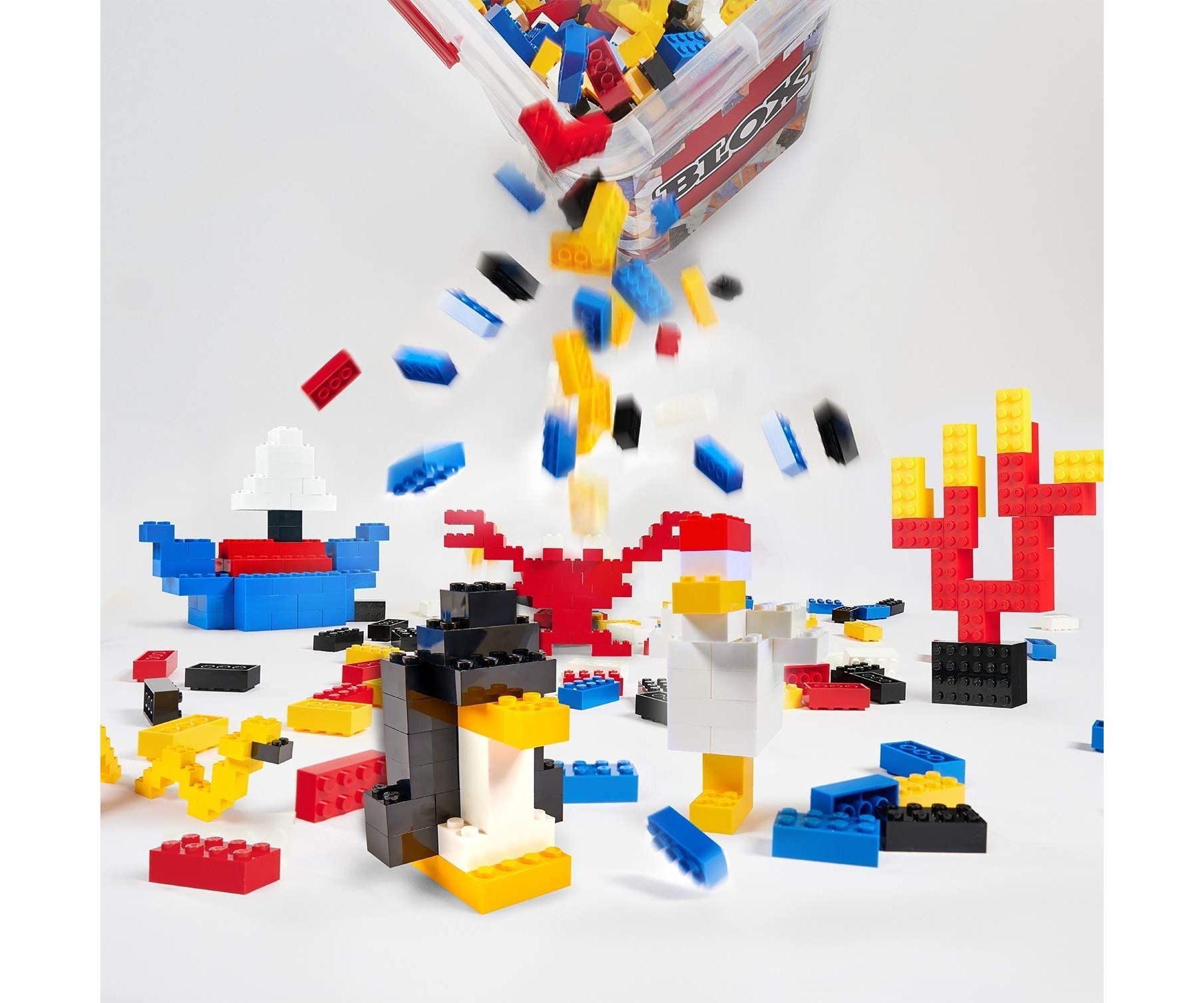 (300er Set) BLOX 8er Klemmbausteine Kinder Building Bausteine Spielzeug Bauklötze (104114202) - Bunt