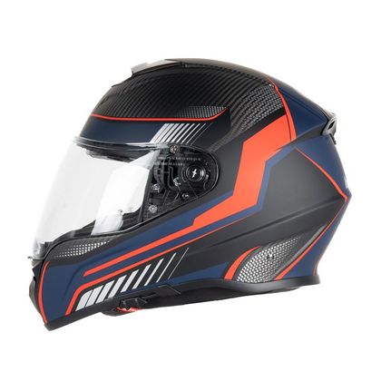 Casque Dexter CONTINENTAL CARBON DECAL MATT 22.06 - Bleu / Rouge