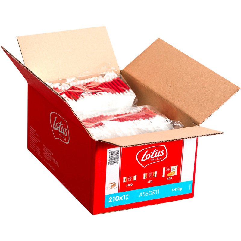 Biscuits Luxe assortiment Biscoff Lotus – Carton de 210