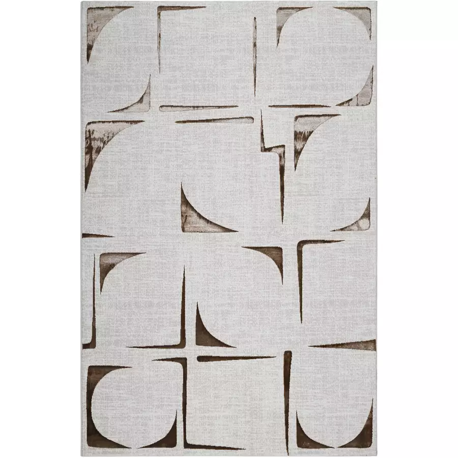 Esprit Kurzflorteppich Nelle creme beige meliert