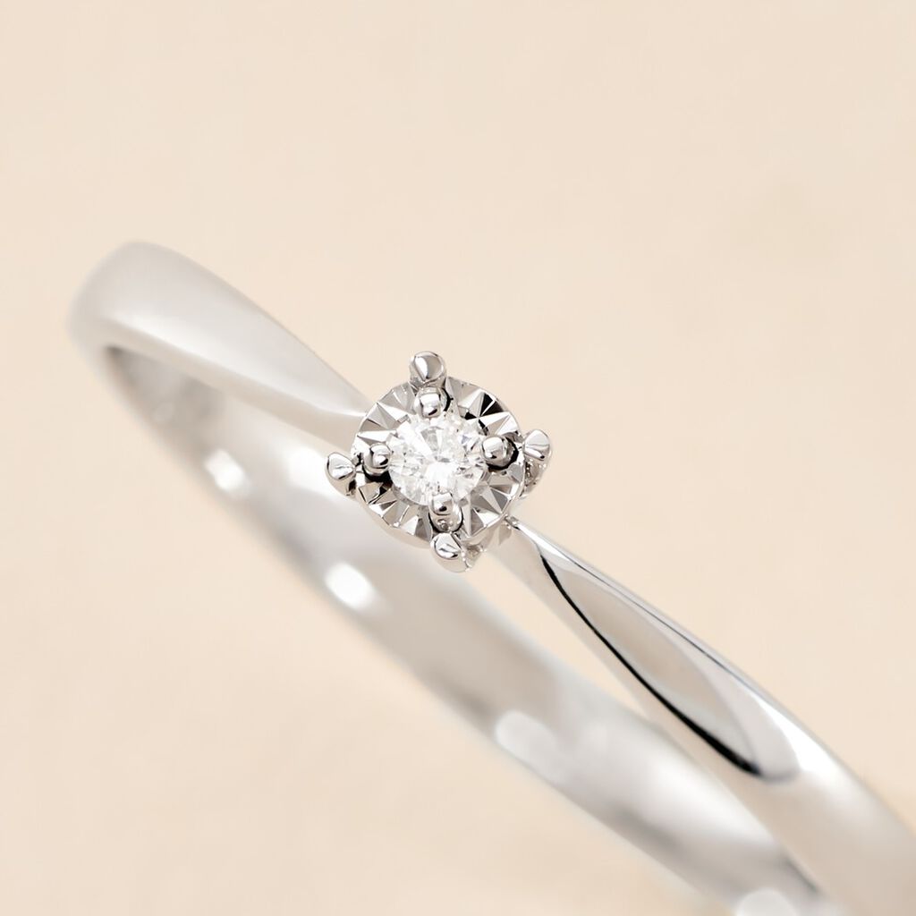 Bague Diamotion Or Blanc Diamant