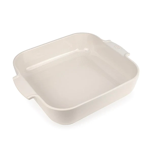 Plat four carré céramique écru 36 cm Peugeot