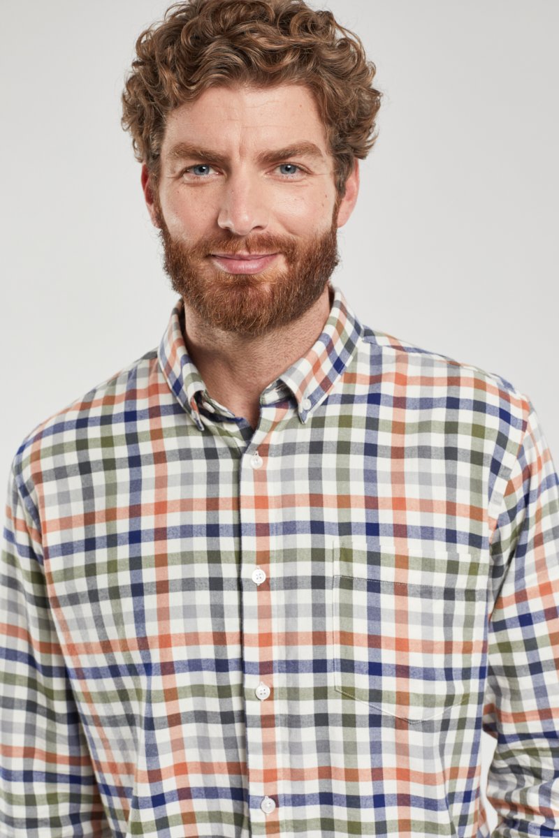 Chemise à carreaux - coton flanelle