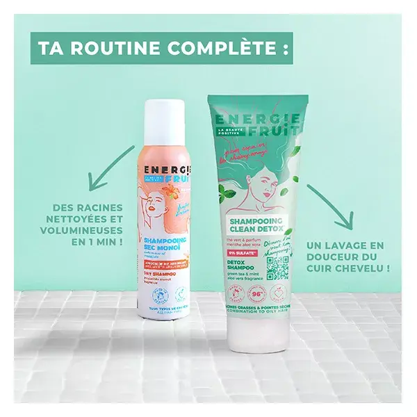 Shampoo Energie Fruit Hair Clean Detox Chá Verde e Aloe Vera 250ml