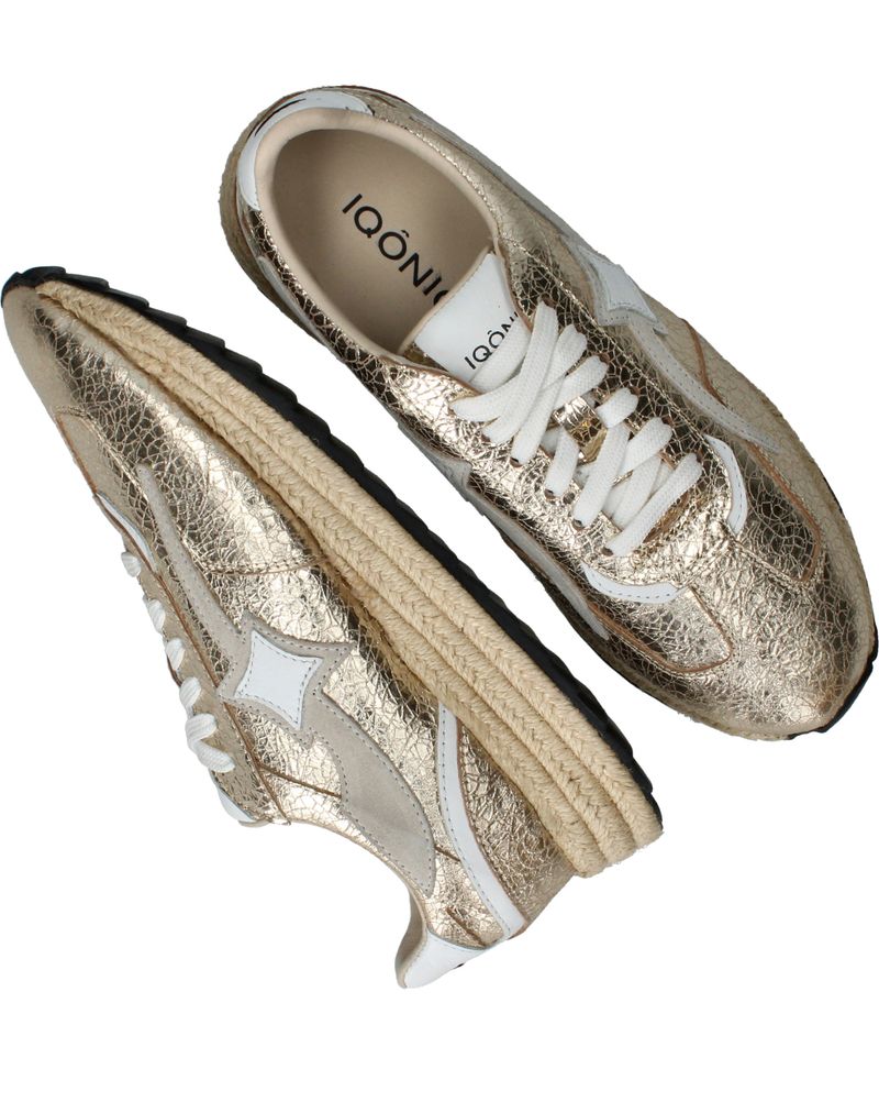 IQÔNIC Sneakers Goud Dames