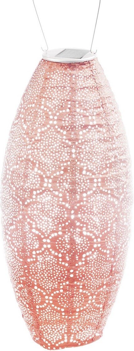 Lumiz solar lampion Bazaar roze D 20 H 45 cm