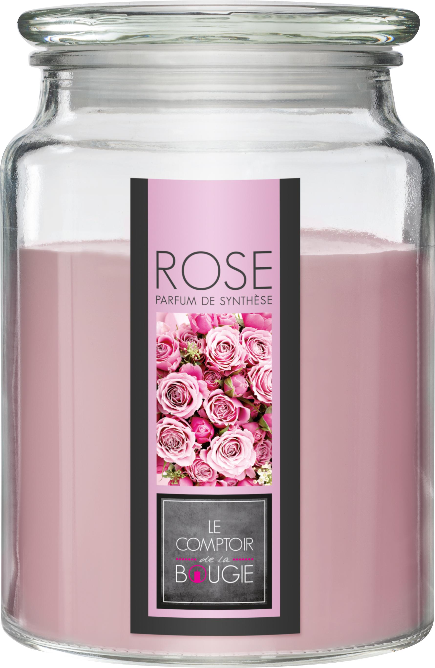 BOUGIE PARFUMEE VERRE ROSE NINA 510G