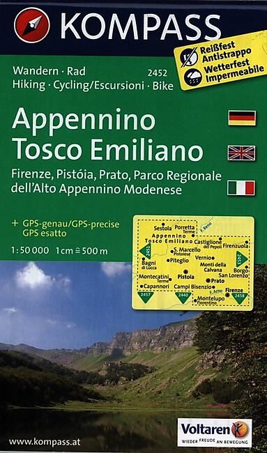 KOMPASS - 2452 APPENNINO TOSCO EMILIANO 1 50 000