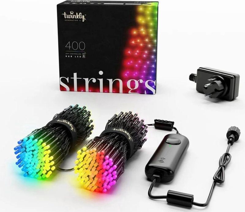 Twinkly Strings Lichtsnoer - 32M - 400 LED RGB - Dimbaar - Zwart
