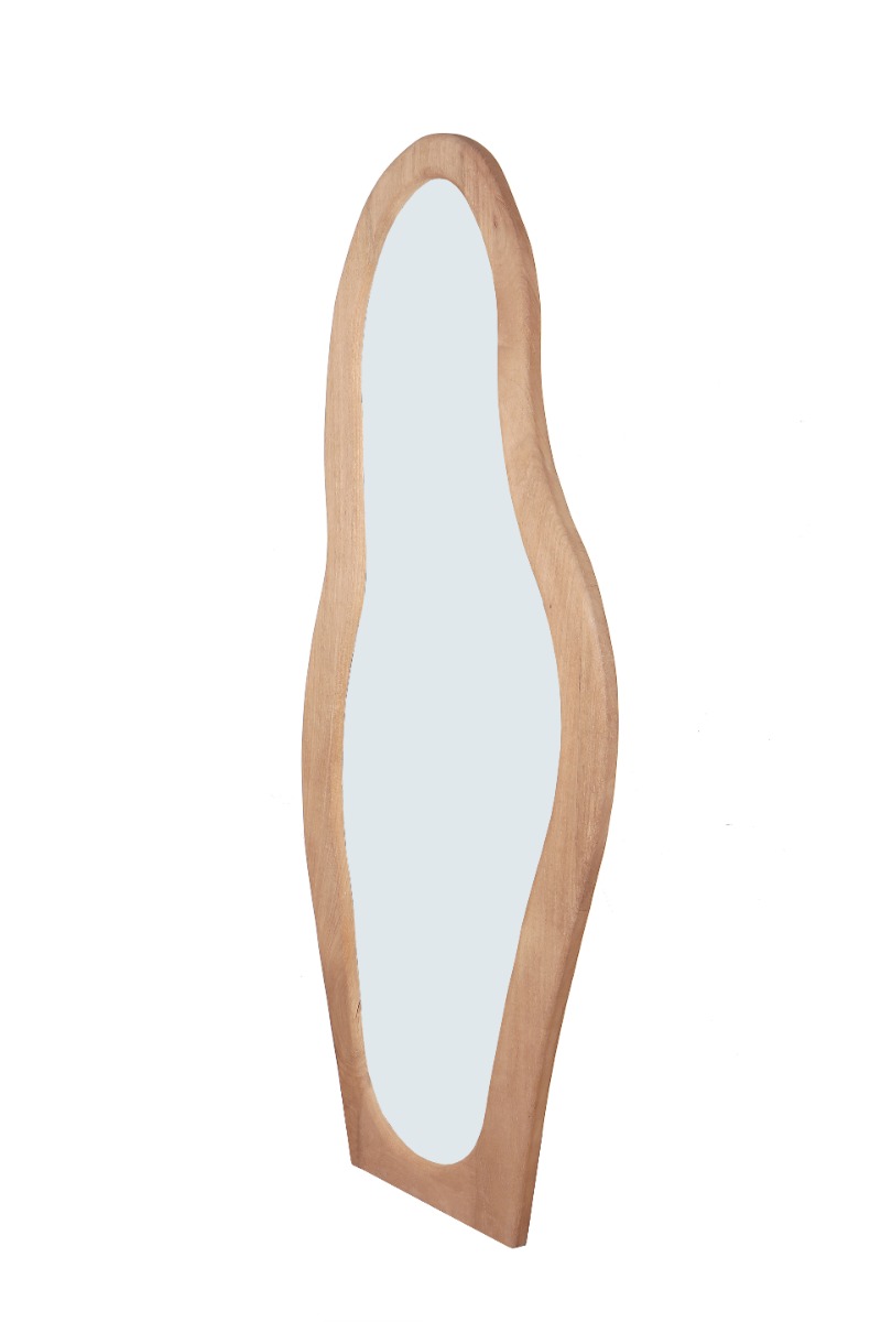 Livingfurn Olivia staande spiegel organisch 200cm naturel