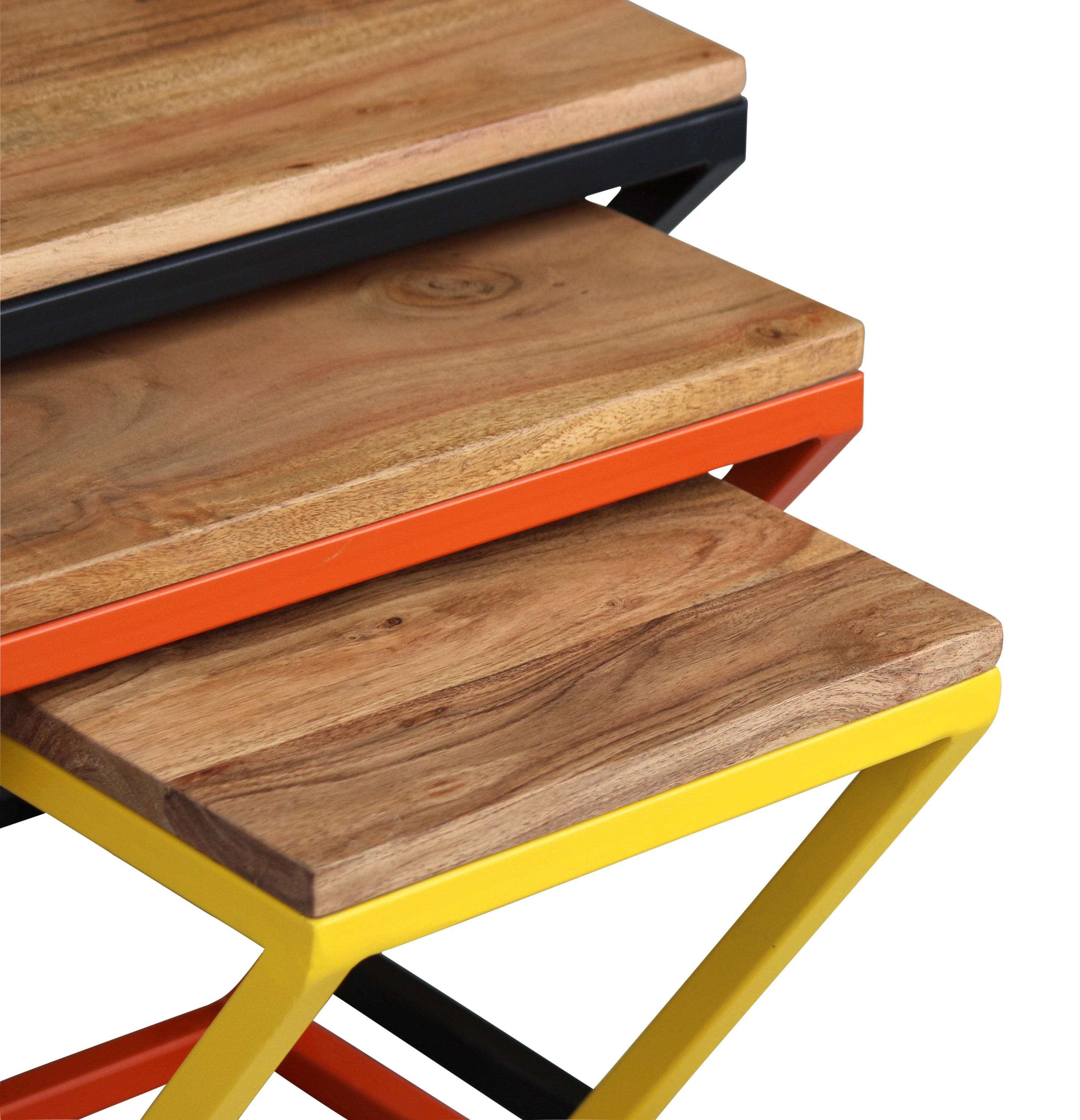 Beistelltisch Holz PIRMIN 3-teilig