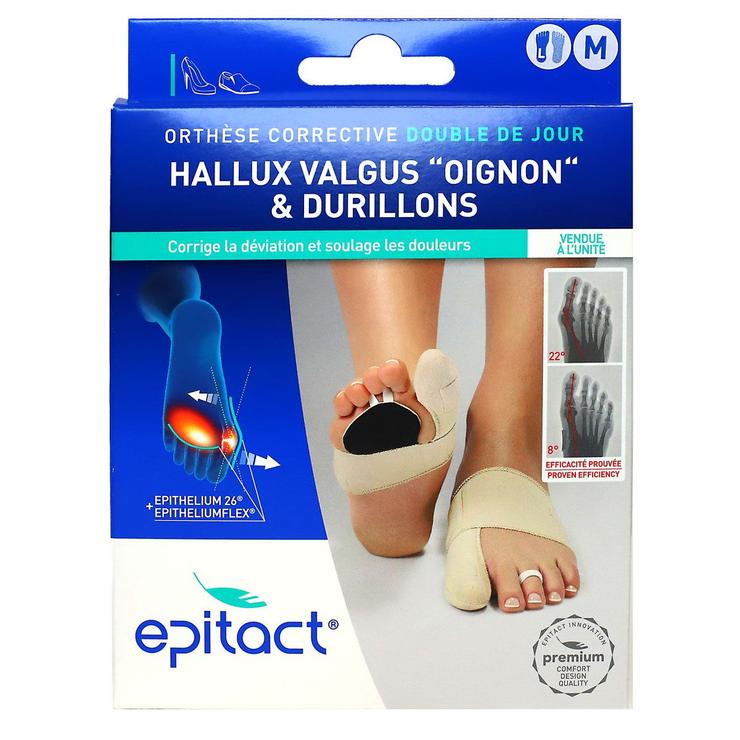 1 orthese corrective Hallux Valgus double pied gauche taille Medium