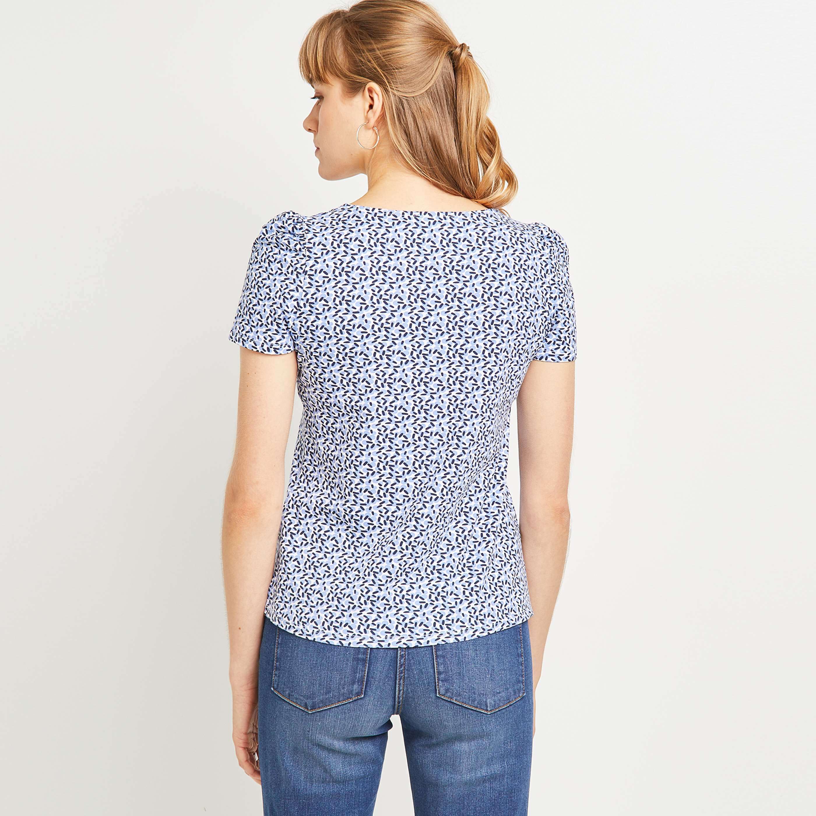 Tshirt imprimé femme - BLANC