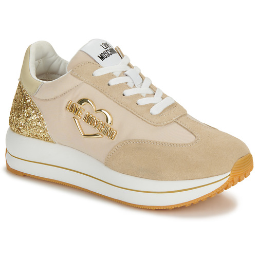 Love Moschino - DAILY RUNNING Beige / Oro