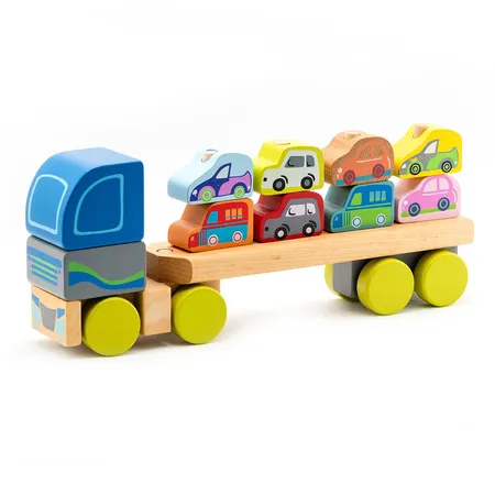 Cubika Holzspielzeug «LKW mit Autos» LM-12