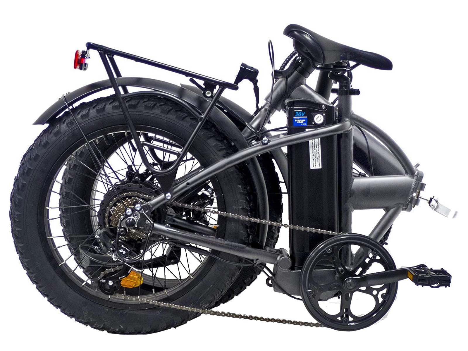 Villette le Gros E-vouwfiets 13Ah 7sp 20 inch Dark Grey