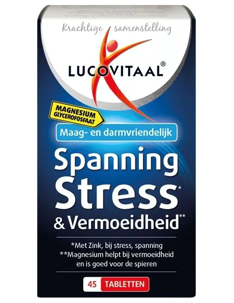 Magnesium Spanning, Stress & Vermoeidheid 45 tabletten