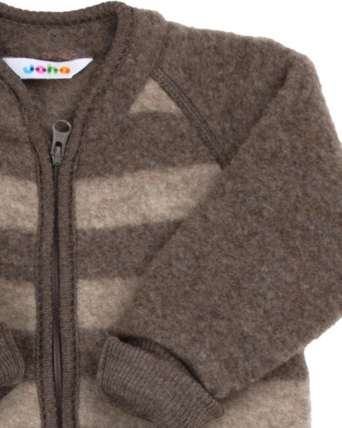 Ullcardigan i varm ullfleece M/ Glidelås – 100% Merino | Heavy Basic
