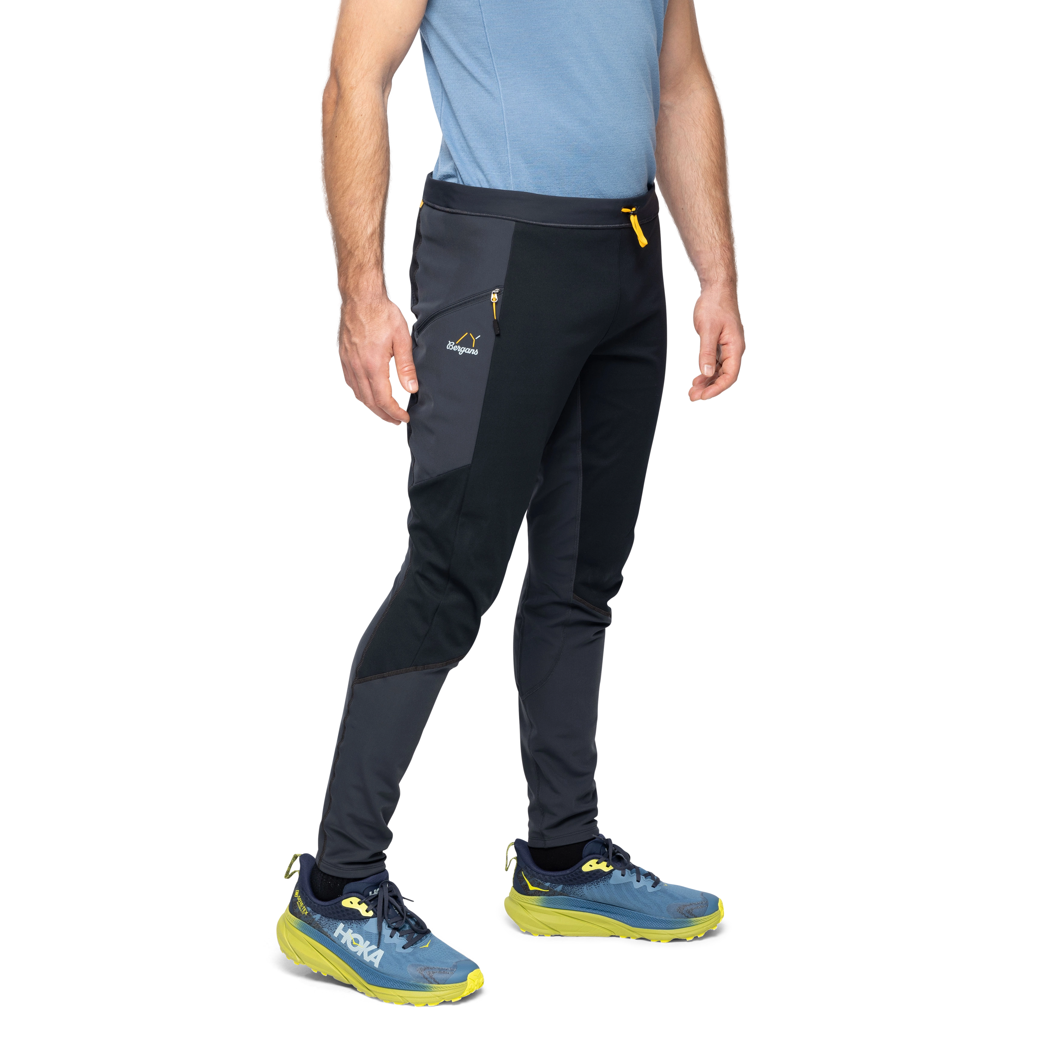 Y LightLine Fast Winter Tights Men Dark Shadow Grey / Black